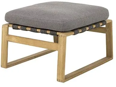 Cane-Line Endless soft fodskammel m. hynde - Teak