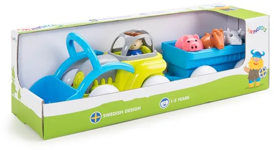 Viking Toys Traktor med anhænger